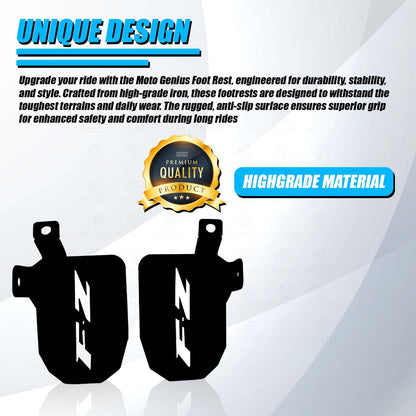 Adjustable Motorcycle Foot Pegs for Yamaha FZ | Durable, Comfortable Foot Rests for Adventure & Touring | Easy Installation (Right & Left Side) - Moto Genius