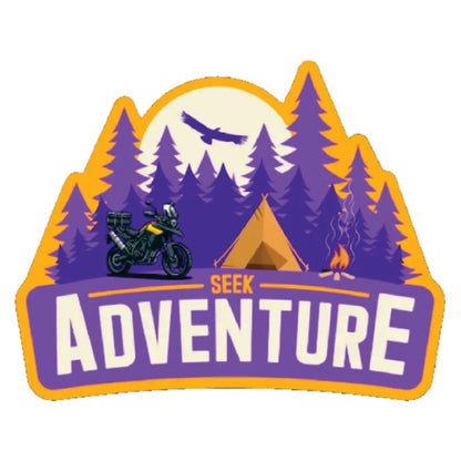 Adventure 3D Vinyl Sticker Waterproof Decals for Motorcycle, Helmet & Laptop | Edgy Aesthetic Stickers for Bikes and cars - Moto Genius