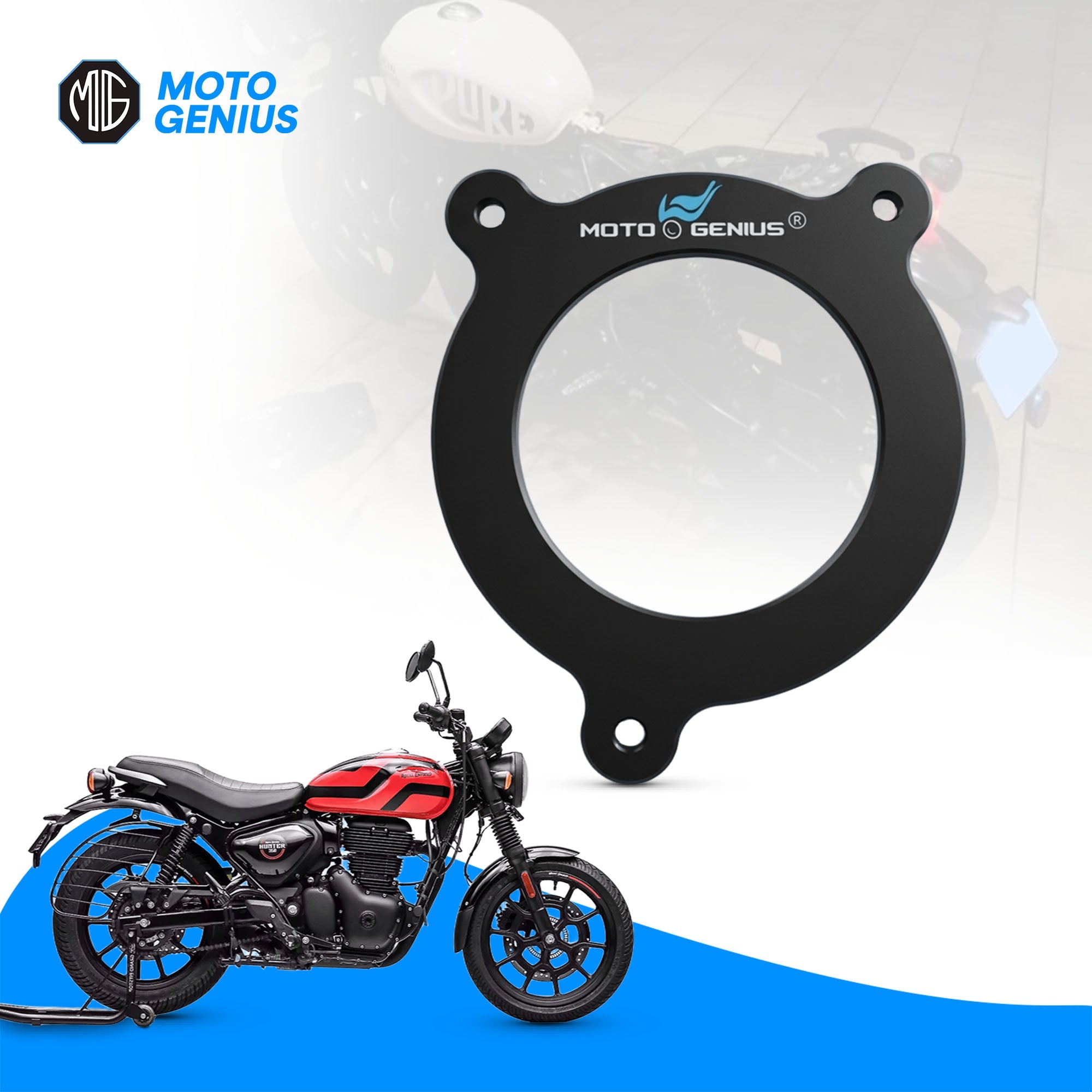 Air Filter Cap Compatible with RE Hunter 350 | Air Cleaner Cover Replacement | Durable Engine Air Intake Filter Housing Protector Motorcycle Spare Part Visit the MOTO GENIUS Store - Moto Genius