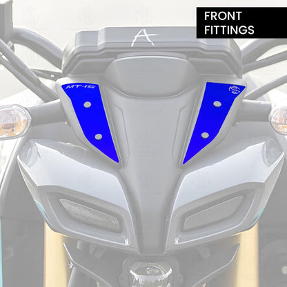 Aluminum Front Body Cover for MT 15 | Durable and Lightweight (Pack of 2)-Blue - Moto Genius