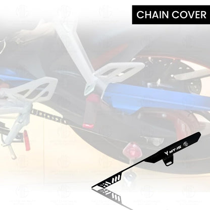 Bike Chain Cover for MT 15 - Durable and Lightweight Protector for Optimal Chain Performance | Easy Installation, Fits in MT 15 Model-Black - Moto Genius
