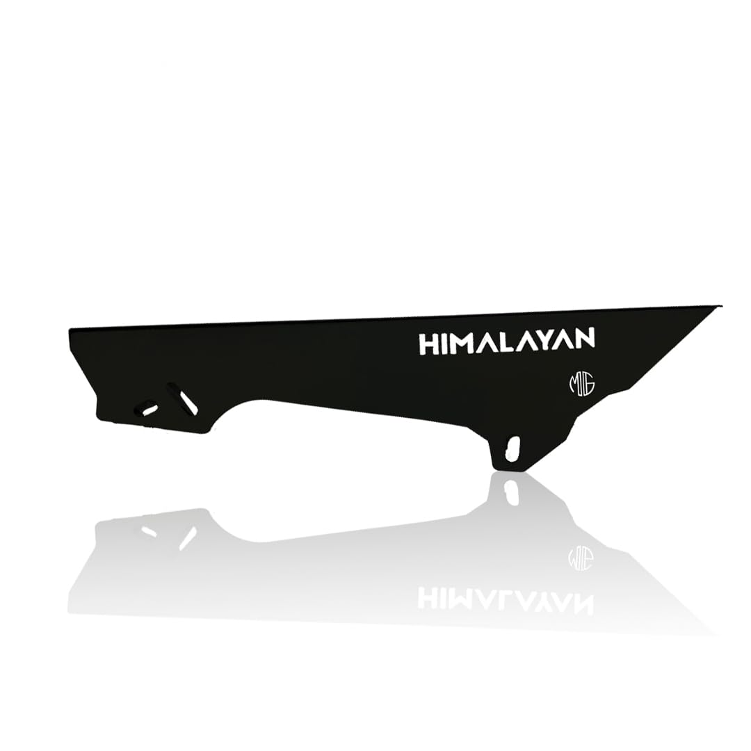 Bike Chain Cover for RE Himalayan 450 | Durable and Lightweight Protector for Optimal Chain Performance | Easy Installation-Black - Moto Genius