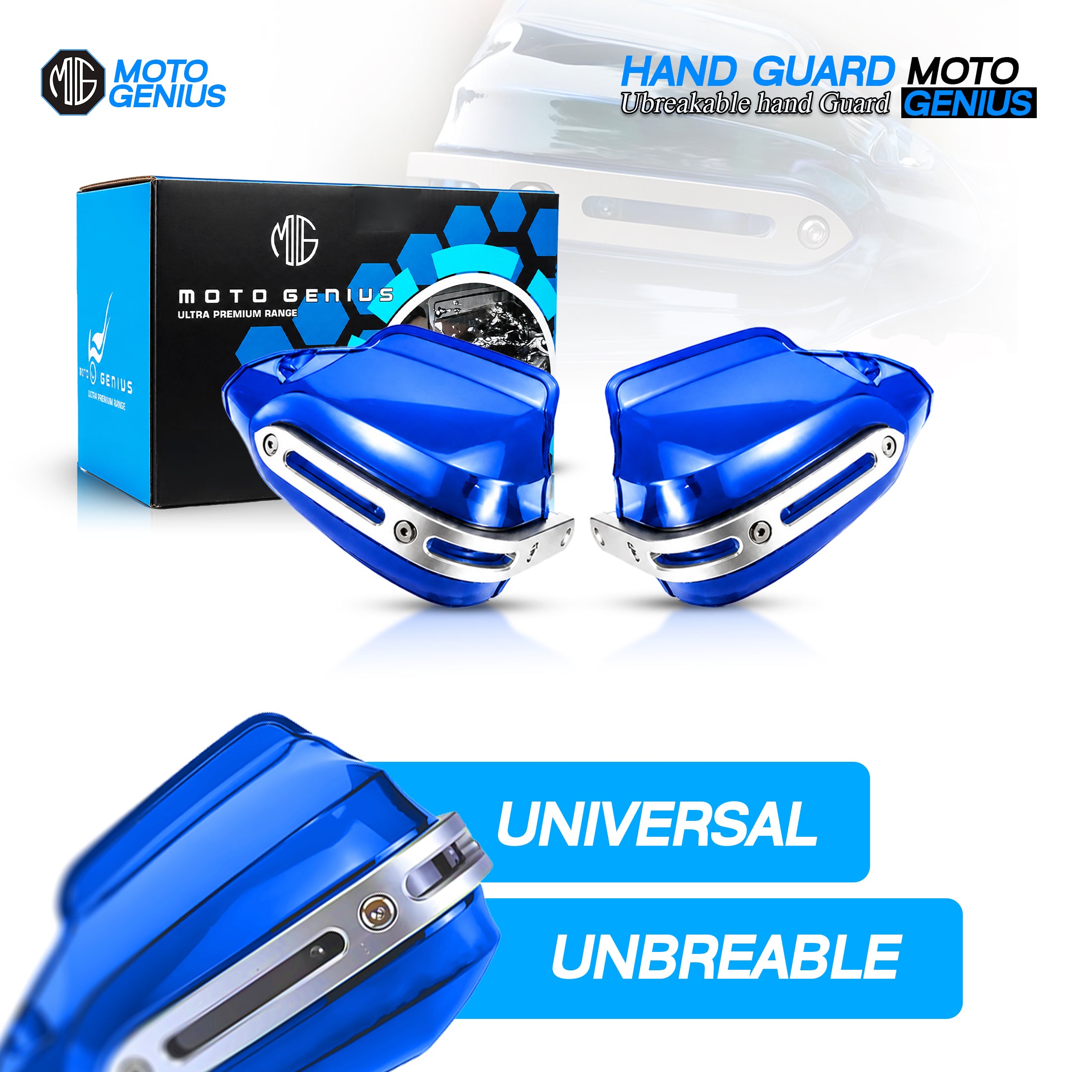 Universal Bike Hand Guards Protectors | Wind Deflector Made for Hand Safety While Riding All Motorcycle