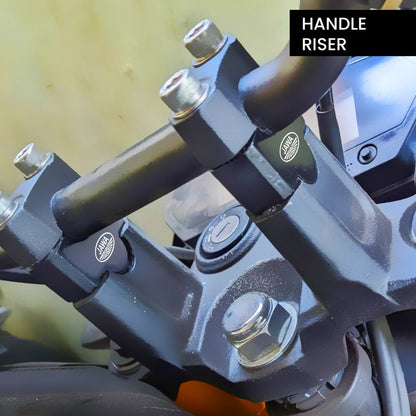 MOTO GENIUS Adjustable Handlebar Riser Clamp Compatible with Jawa 42 Bobber | Height Adjustable Handle Riser for Enhanced Riding Comfort & Control | Heavy-Duty Aluminum Motorcycle Handlebar Mount