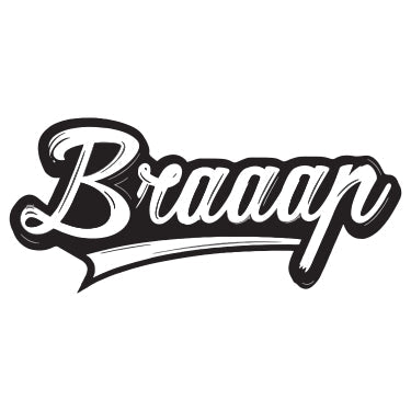 Braaap-SPC-15 Vinyl Sticker Waterproof Decals for Motorcycle, Helmet & Laptop | Edgy Aesthetic Stickers for Bikes and cars - Moto Genius