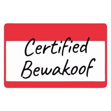 Certified Bewakoof 3D Vinyl Sticker Waterproof Decals for Motorcycle, Helmet & Laptop | Edgy Aesthetic Stickers for Bikes and cars - Moto Genius