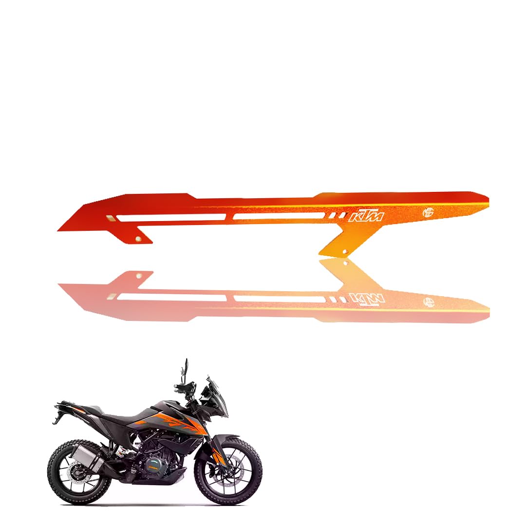 Chain Cover for KTM Adventure 250/390 ( ONLY FOR GEN 1 & 2 ) - Durable and Lightweight Protector for Optimal Chain Performance | Easy Installation-Orange - Moto Genius