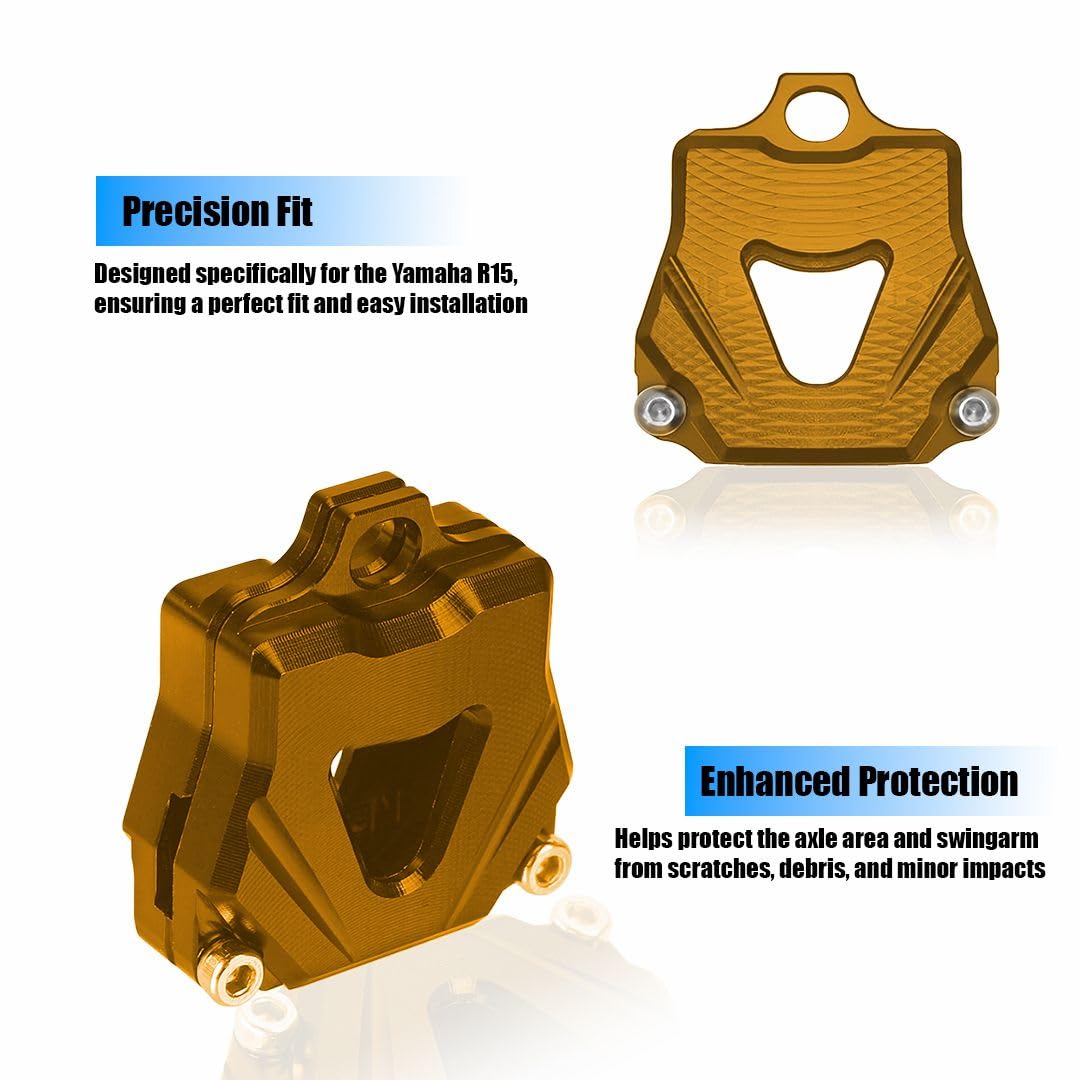 CNC Aluminum Key Shell Case Cover for R15 V1 V2 V3 V4 Motorbike | Premium Protection with Stylish Finish-Gold - Moto Genius