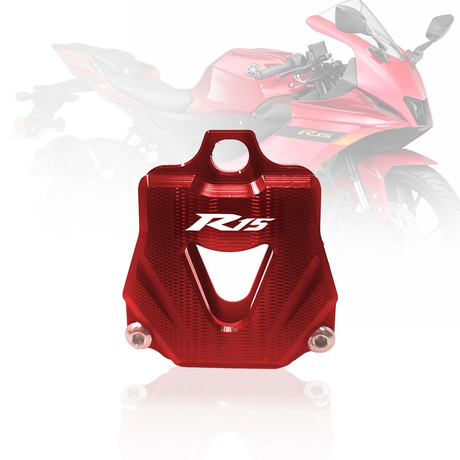 CNC Aluminum Key Shell Case Cover for R15 V1 V2 V3 V4 Motorbike | Premium Protection with Stylish Finish-Red - Moto Genius