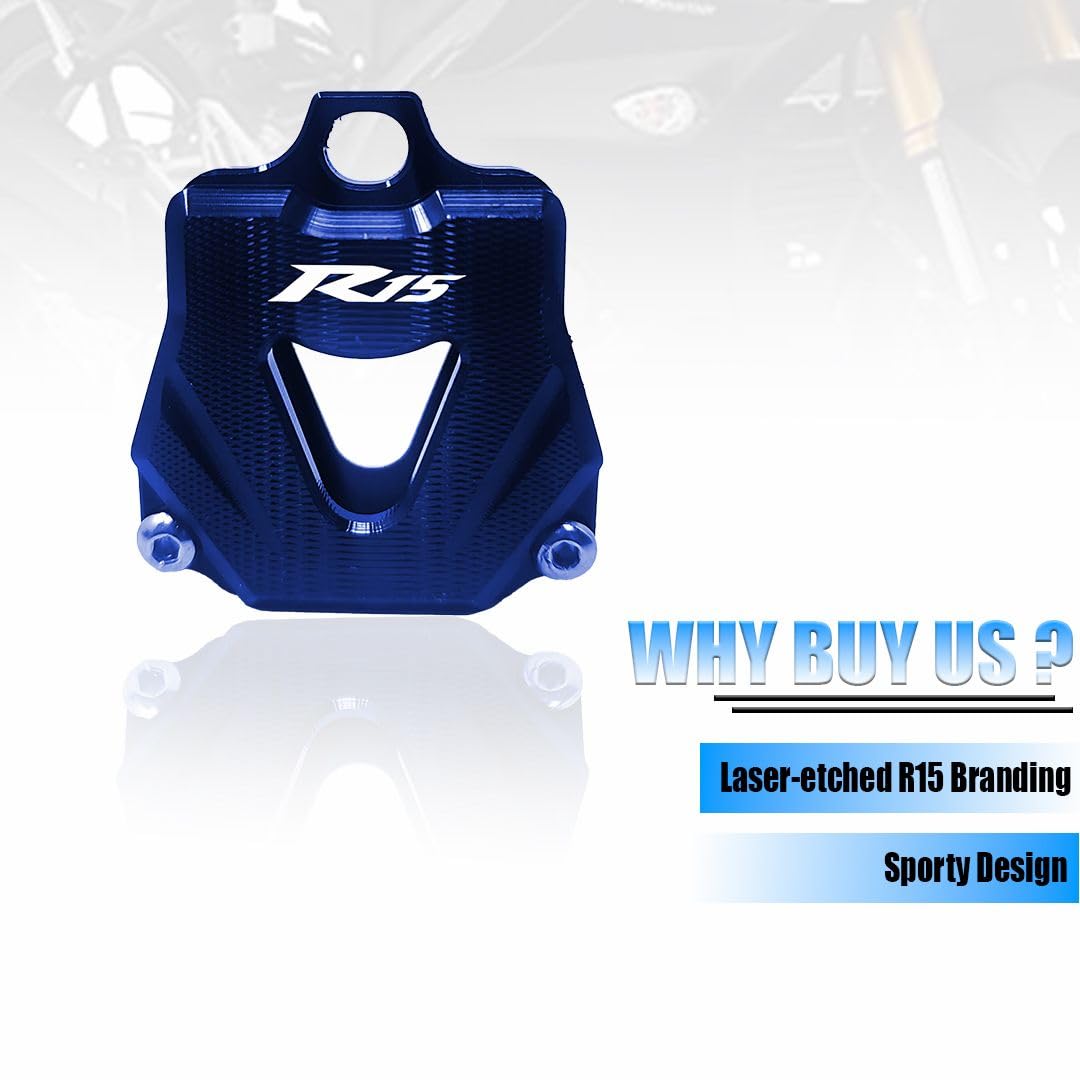 CNC Aluminum Key Shell Case Cover for R15 V1 V2 V3 V4 Motorbike | Premium Protection with Stylish Finish-Blue - Moto Genius