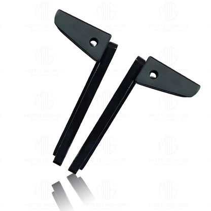 CNC Aluminum Shocker Fog Light Clamp for All Bikes | Durable Handlebar Mounting Solution (Set of 2)-Black - Moto Genius