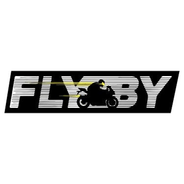 Fly-By-SPC-15 Vinyl Sticker Waterproof Decals for Motorcycle, Helmet & Laptop | Edgy Aesthetic Stickers for Bikes and cars - Moto Genius