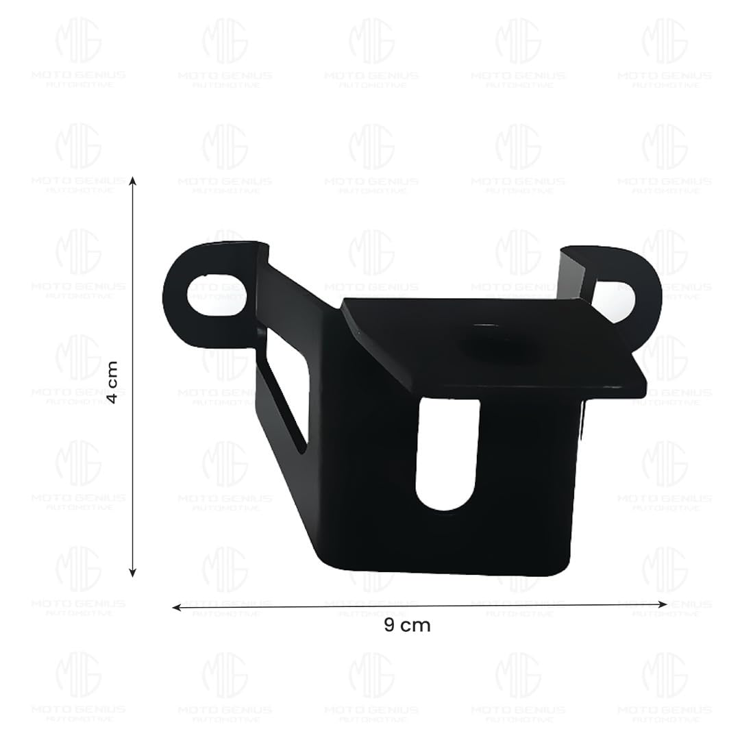 Fog Light Clamp Brackets for H'ness CB350 Motorbike | Heavy Duty Mounting Kit for Adventure Motorcycle Lights | Adjustable and Durable (Pack of 2)-Black - Moto Genius