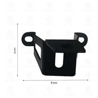 Fog Light Clamp Brackets for H'ness CB350 Motorbike | Heavy Duty Mounting Kit for Adventure Motorcycle Lights | Adjustable and Durable (Pack of 2)-Black - Moto Genius