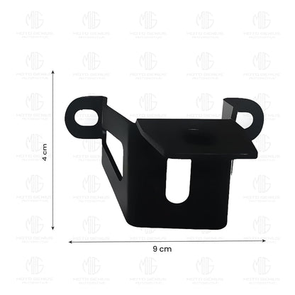 Fog Light Clamp Brackets for Meteor 350 |Heavy Duty Mounting Kit for Adventure Motorcycle Lights | Adjustable and Durable (Pack of 2)-Black - Moto Genius