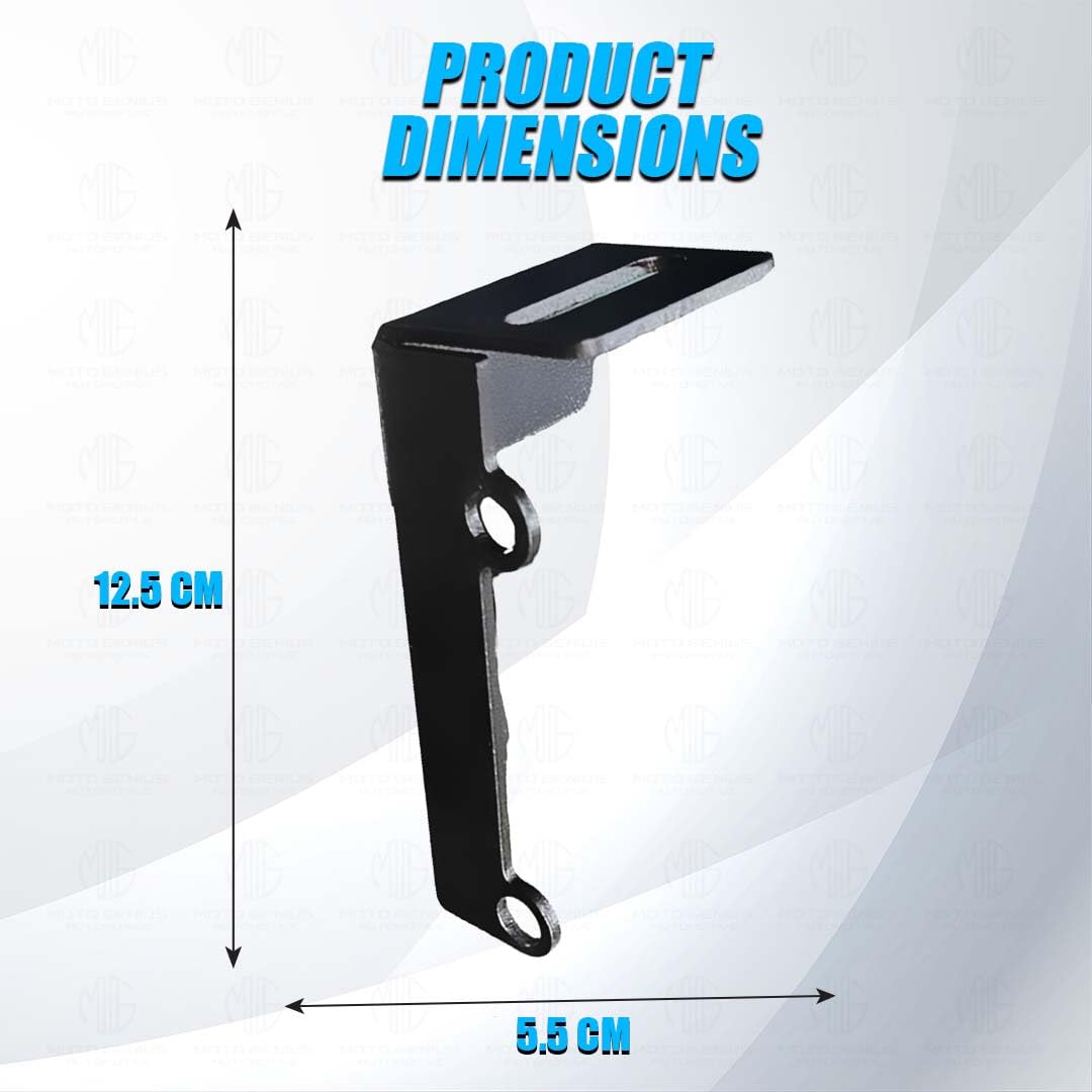 Fog Light Mount Bracket Kit for RE Super Meteor 650 | Heavy-Duty Metal Clamp for Auxiliary Lights-Black - Moto Genius