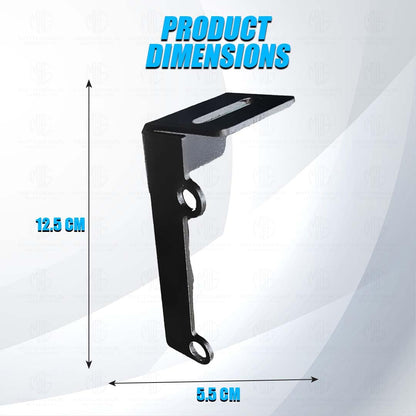 Fog Light Mount Bracket Kit for RE Super Meteor 650 | Heavy-Duty Metal Clamp for Auxiliary Lights-Black - Moto Genius