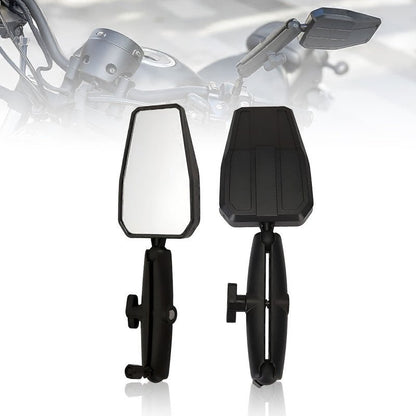 Foldable Westwind Motorcycle Side Mirrors – Wide View Rearview Mirrors for On-Road & Off-Road Riding - Moto Genius