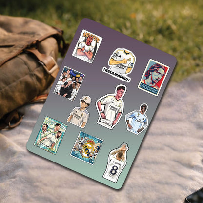 Football Player 3D Vinyl Stickers – Waterproof Fade-Proof Self-Adhesive Decal for Laptop, Mobile Case, Helmet, Bike, Car & Notebook | Multipurpose Football Art Stickers - Moto Genius