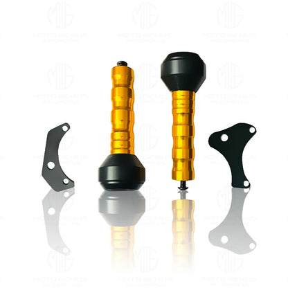 Frame Slider Crash Protection Guard for MT 15 | Premium Motorcycle Protector for Enhanced Safety and Stability | Easy Installation, Durable Design-Gold - Moto Genius