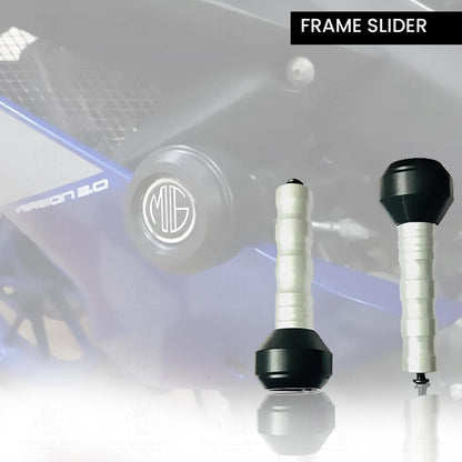 Frame Slider Crash Protection Guard for Yamaha R15 V4 | Premium Motorcycle Protector for Enhanced Safety and Stability | Easy Installation, Durable Design-Grey - Moto Genius