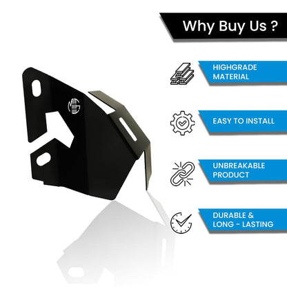 Front Disc Brake Caliper Guard for Himalayan 450 | Premium Durable Protection & Stylish Upgrade for Enhanced Performance-Black - Moto Genius