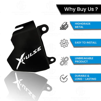 Front Disc Brake Caliper Guard for Xpluse Motorbike | Premium Durable Protection & Stylish Upgrade for Enhanced Performance-Black - Moto Genius