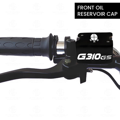 Front Disc Brake Fluid Reservoir Oil Cap for G310GS Motorbike | Replacement for Enhanced Durability and Performance-Black - Moto Genius