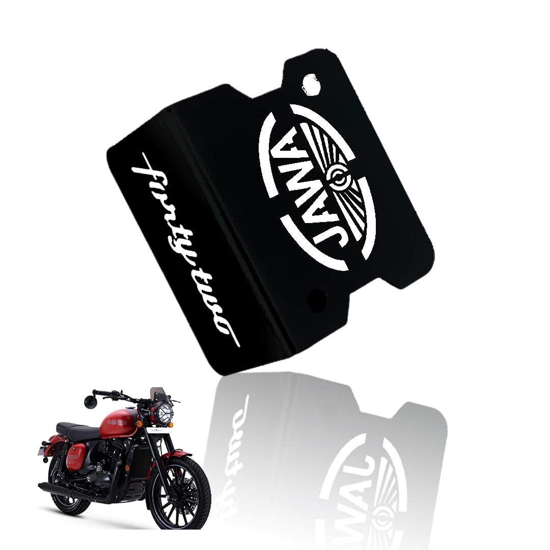 Front Disc Brake Fluid Reservoir Oil Cap for JAWA 42 Motorbike | Replacement for Enhanced Durability and Performance-Black - Moto Genius