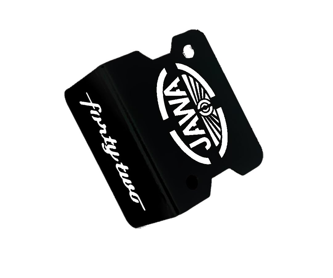 Front Disc Brake Fluid Reservoir Oil Cap for JAWA 42 Motorbike | Replacement for Enhanced Durability and Performance-Black - Moto Genius