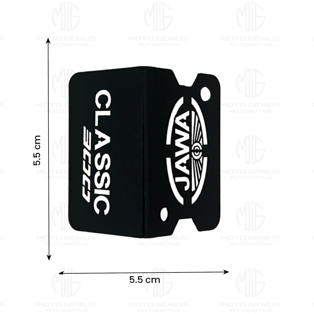 Front Disc Brake Fluid Reservoir Oil Cap for JAWA Classic 300 Motorbike | Replacement for Enhanced Durability and Performance-Black - Moto Genius