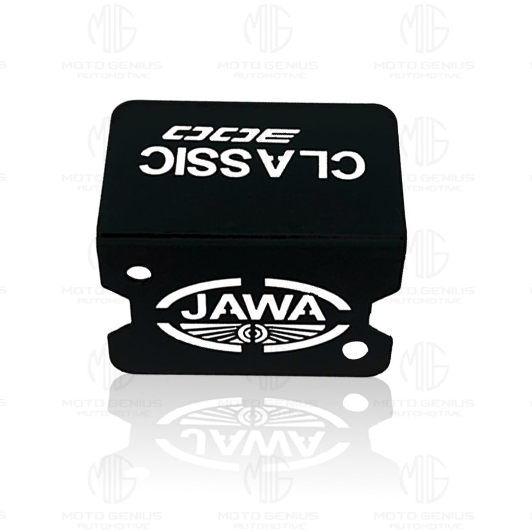 Front Disc Brake Fluid Reservoir Oil Cap for JAWA Classic 300 Motorbike | Replacement for Enhanced Durability and Performance-Black - Moto Genius