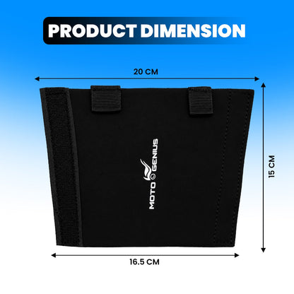 Front Fork Seal Covers | Black Waterproof Fabric, Dust & Dirt Protection for Fork Seal, UNIVERSAL FITTING-Black - Moto Genius