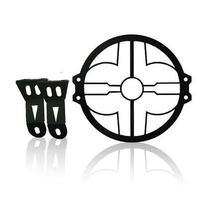 Front Headlight Grill Guard for RE Himalayan 450 Motorbike | Durable Metal Protective Head Light Frame Protector-Flower Design - Moto Genius