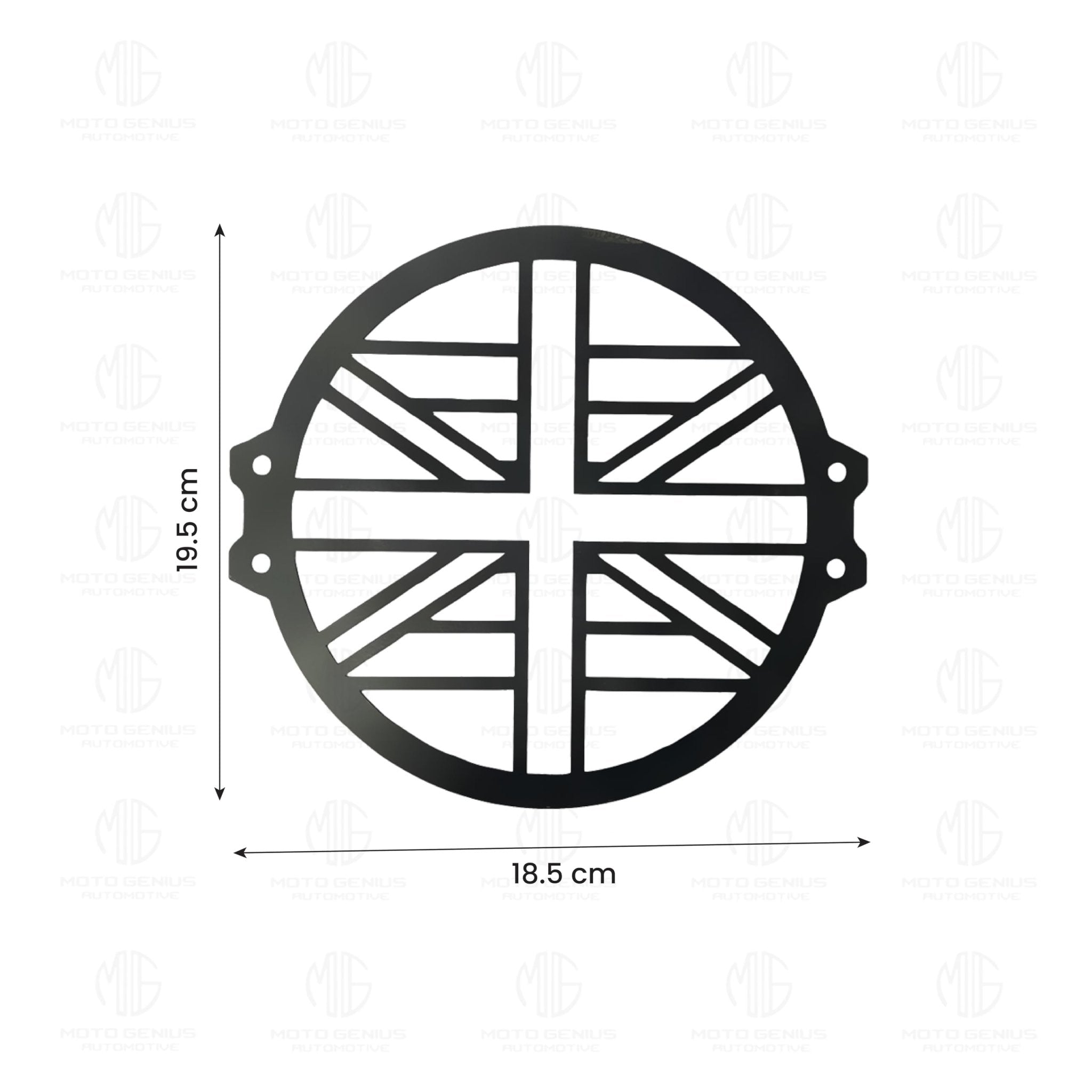 Front Headlight Grill Guard for RE Himalayan 450 Motorbike | Durable Metal Protective Head Light Frame Protector-Flag Design - Moto Genius