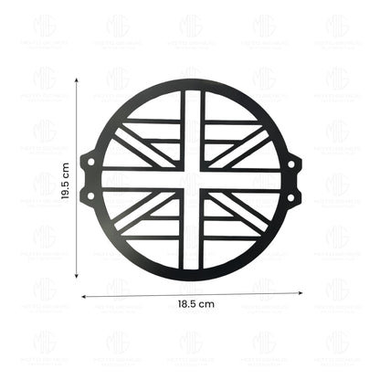 Front Headlight Grill Guard for RE Himalayan 450 Motorbike | Durable Metal Protective Head Light Frame Protector-Flag Design - Moto Genius