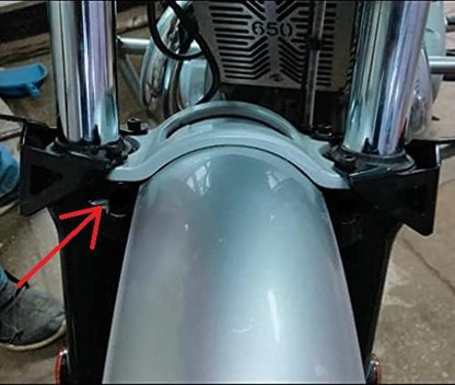 Front Mud Guard Riser for RE Himalayan BS3/BS4/BS6/Scram Motorbike |Heavy Duty Adjustable Riser Kit for Enhanced Clearance and Protection - Moto Genius