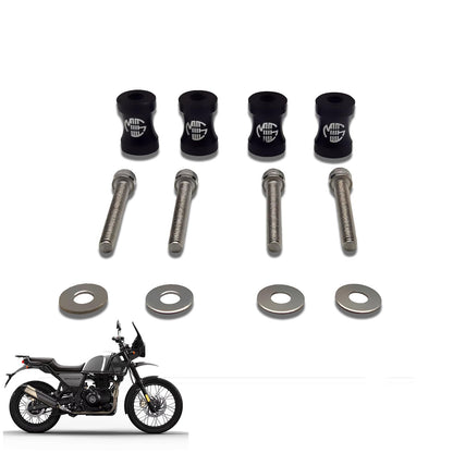 Front Mud Guard Riser for RE Himalayan BS3/BS4/BS6/Scram Motorbike |Heavy Duty Adjustable Riser Kit for Enhanced Clearance and Protection - Moto Genius