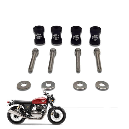 Front Mud Guard Riser for RE Interceptor |Heavy Duty Adjustable Riser Kit for Enhanced Clearance and Protection - Moto Genius