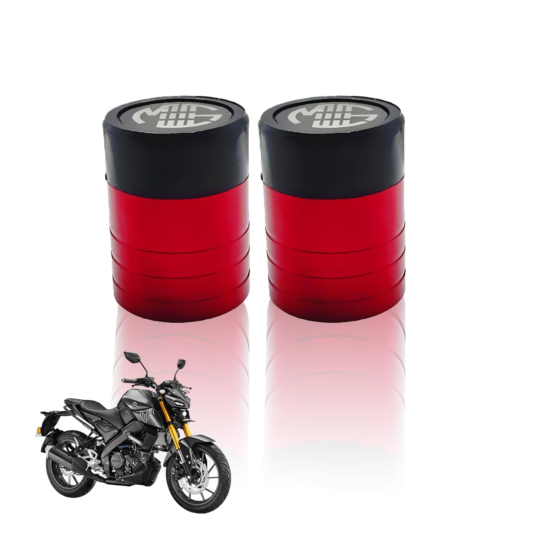 Front Wheel Fork Sliders Crash Protectors for MT 15 | High Strength Crash Protectors for Enhanced Safety-Red - Moto Genius