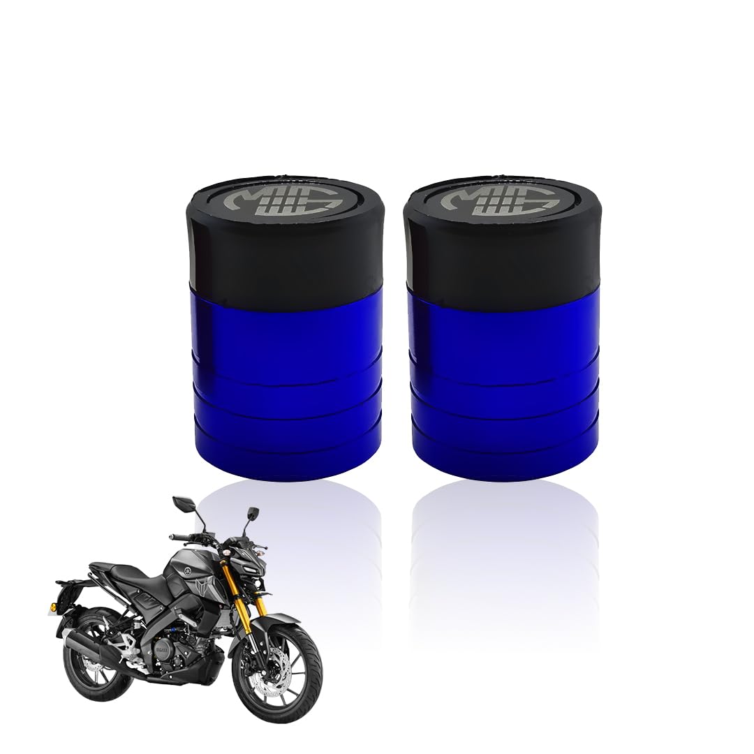 Front Wheel Fork Sliders Crash Protectors for MT 15 | High Strength Crash Protectors for Enhanced Safety-Blue - Moto Genius