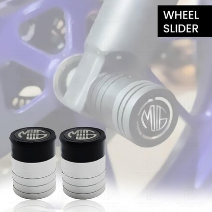 Front Wheel Fork Sliders Crash Protectors for MT 15 | High Strength Crash Protectors for Enhanced Safety-Grey - Moto Genius