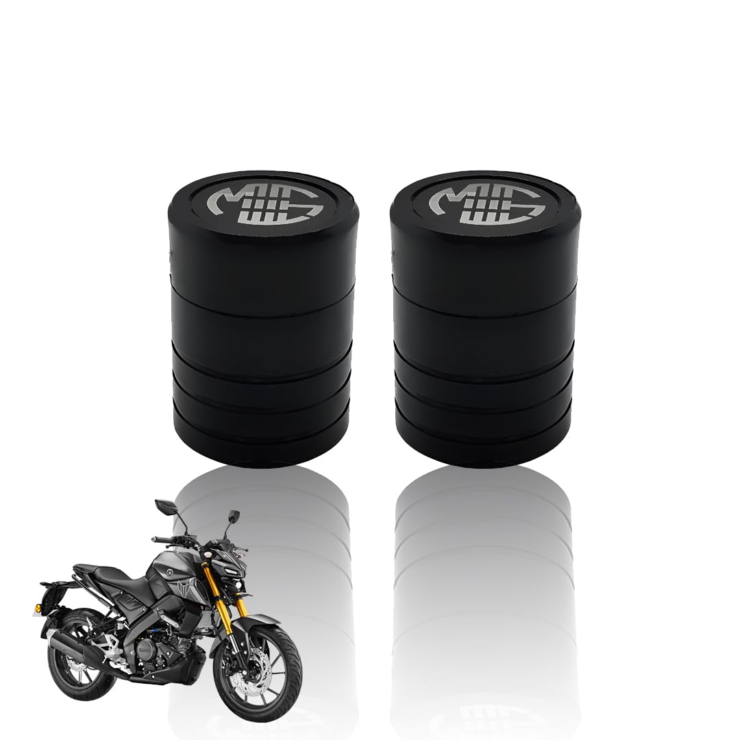 Front Wheel Fork Sliders Crash Protectors for MT 15 | High Strength Crash Protectors for Enhanced Safety-Black - Moto Genius
