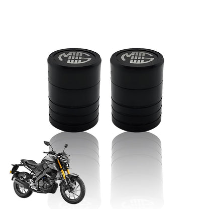Front Wheel Fork Sliders Crash Protectors for MT 15 | High Strength Crash Protectors for Enhanced Safety-Black - Moto Genius