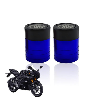 Front Wheel Fork Sliders Crash Protectors for R15 V4 | High Strength Crash Protectors for Enhanced Safety-Blue - Moto Genius