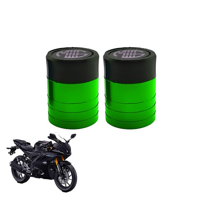 Front Wheel Fork Sliders Crash Protectors for R15 V4 | High Strength Crash Protectors for Enhanced Safety-Green - Moto Genius