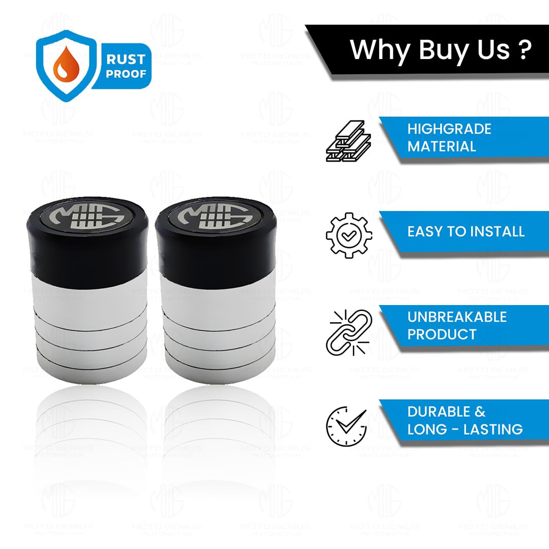 Front Wheel Fork Sliders Crash Protectors | High Strength Crash Protectors for Enhanced Safety-Grey White - Moto Genius