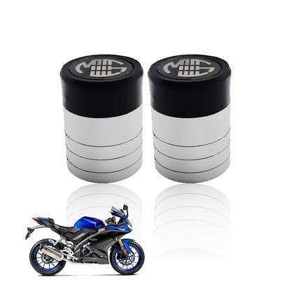 Front Wheel Fork Sliders Crash Protectors | High Strength Crash Protectors for Enhanced Safety-Grey White - Moto Genius