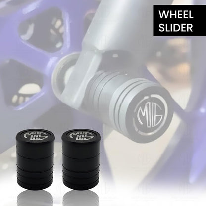 Front Wheel Fork Sliders Crash Protectors | High Strength Crash Protectors for Enhanced Safety-Black - Moto Genius