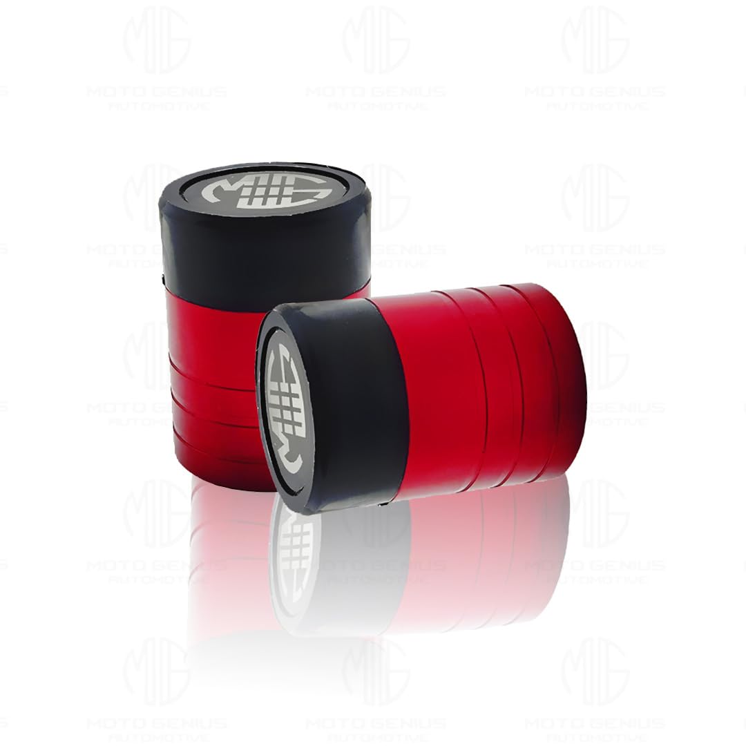 Front Wheel Fork Sliders Crash Protectors | High Strength Crash Protectors for Enhanced Safety-Red - Moto Genius